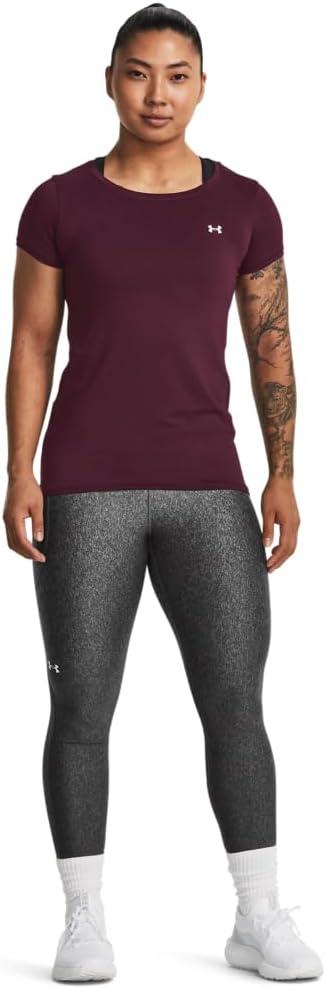 image:imageUnder Armour Womens Heatgear Armour Leggings600 Dark Maroon Iridescent