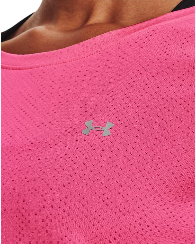 image:imageUnder Armour Womens Heatgear Armour Leggings640 Pink Punk Metallic Silver