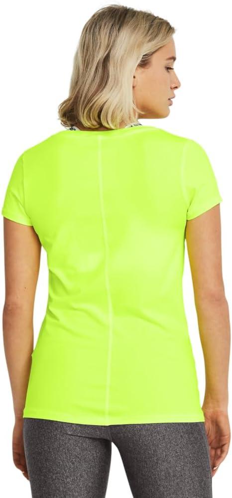 image:imageUnder Armour Womens Heatgear Armour Leggings731 Highvis Yellow Black