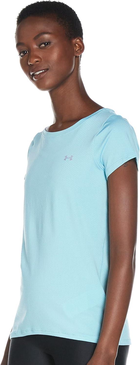 image:imageUnder Armour Womens Heatgear Armour LeggingsBlue Haze 425Metallic Silver