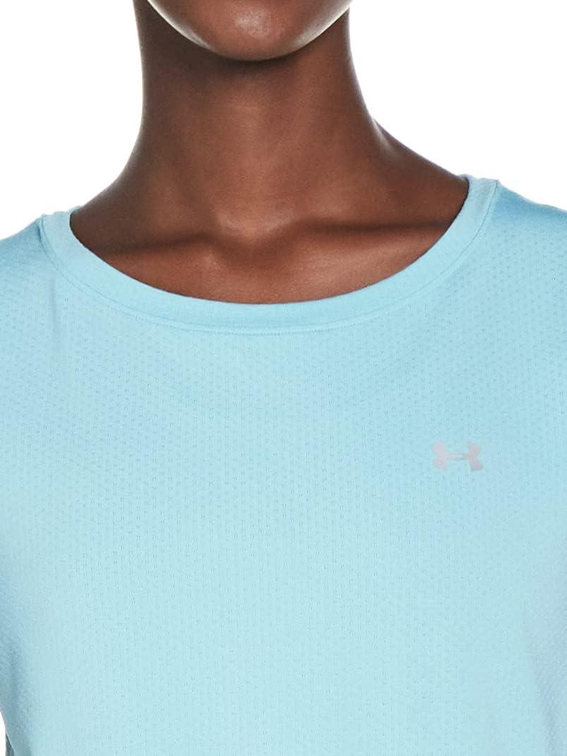 image:imageUnder Armour Womens Heatgear Armour LeggingsBlue Haze 425Metallic Silver
