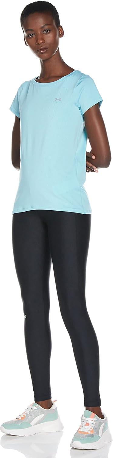 image:imageUnder Armour Womens Heatgear Armour LeggingsBlue Haze 425Metallic Silver