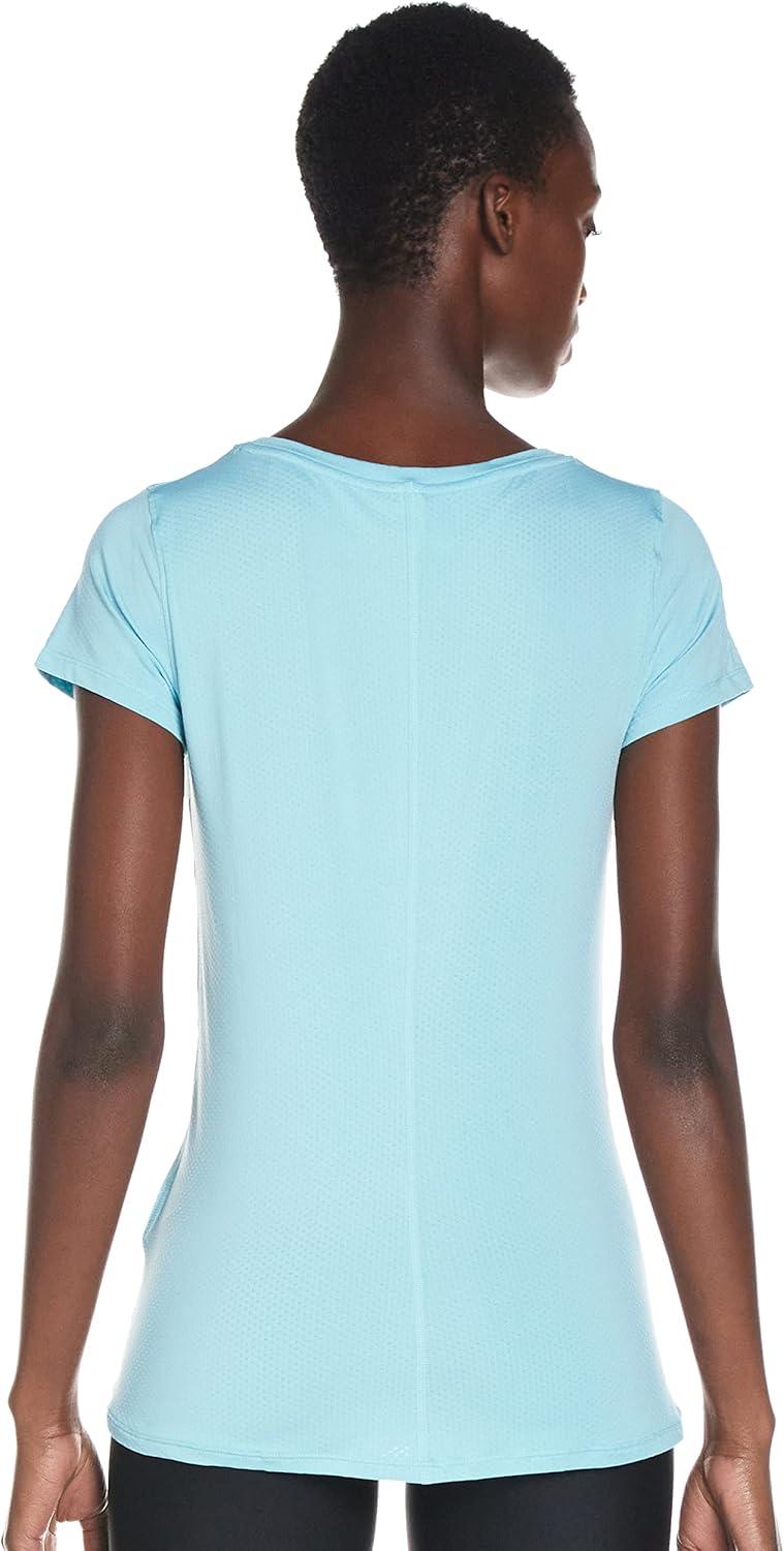image:imageUnder Armour Womens Heatgear Armour LeggingsBlue Haze 425Metallic Silver