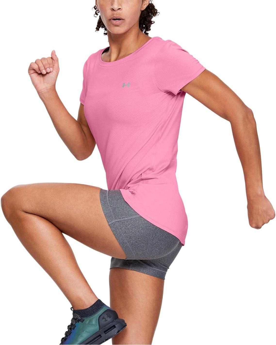 image:imageUnder Armour Womens Heatgear Armour LeggingsLipstick 691Metallic Silver