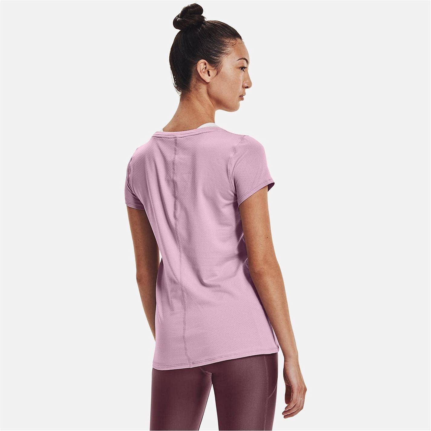 image:imageUnder Armour Womens Heatgear Armour LeggingsMauve Pink 698Metallic Silver