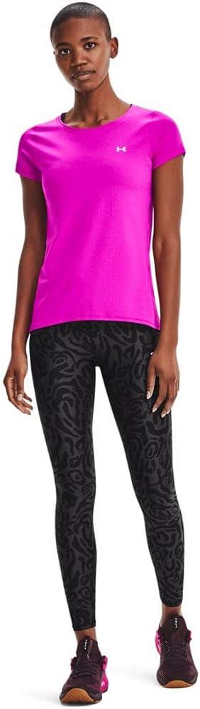 image:imageUnder Armour Womens Heatgear Armour LeggingsMeteor Pink 660Metallic Silver