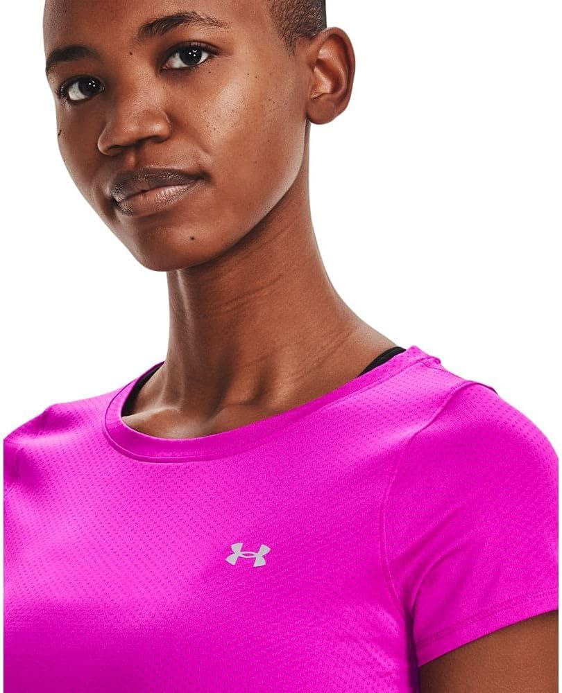 image:imageUnder Armour Womens Heatgear Armour LeggingsMeteor Pink 660Metallic Silver
