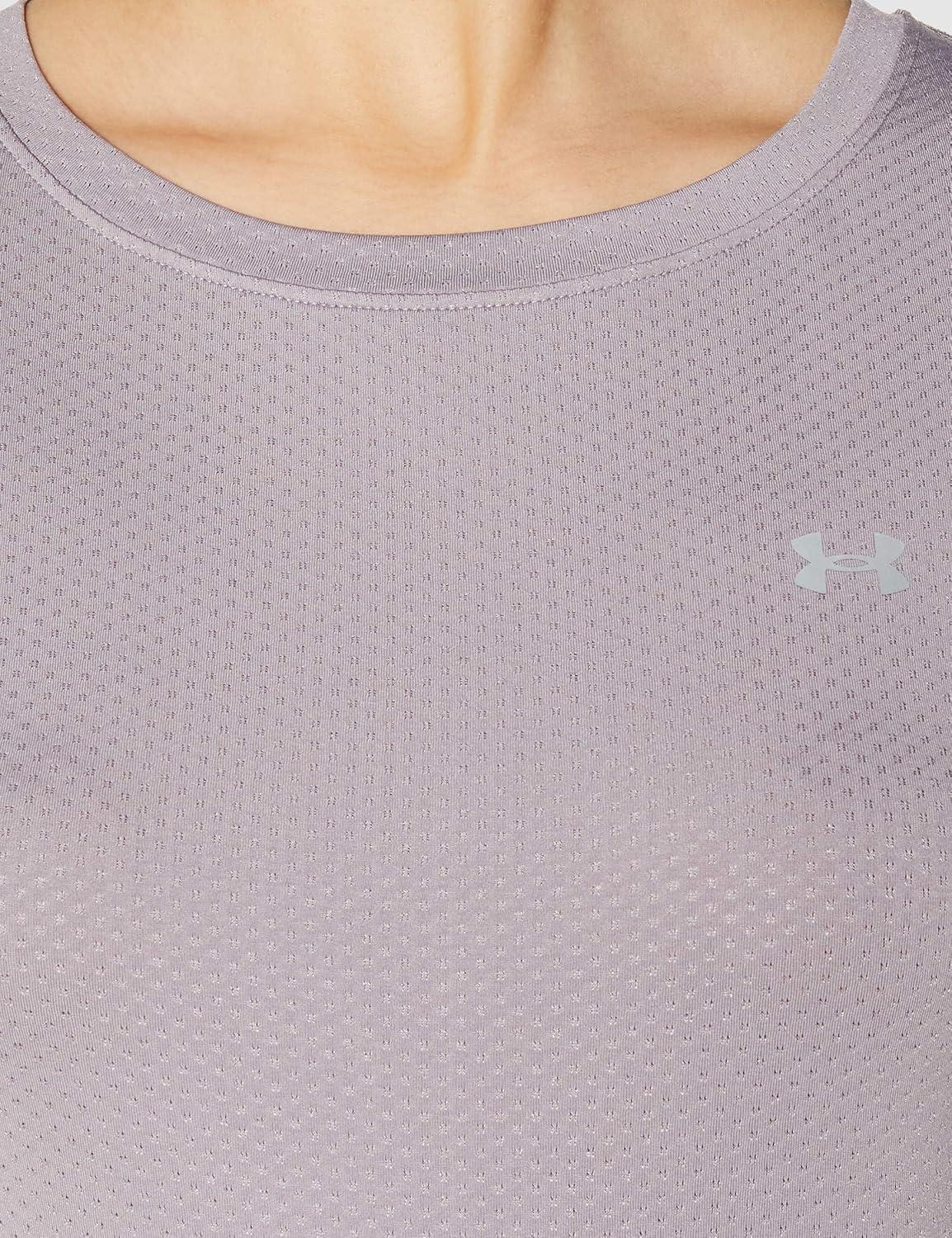 image:imageUnder Armour Womens Heatgear Armour LeggingsSlate Purple 585Metallic Silver