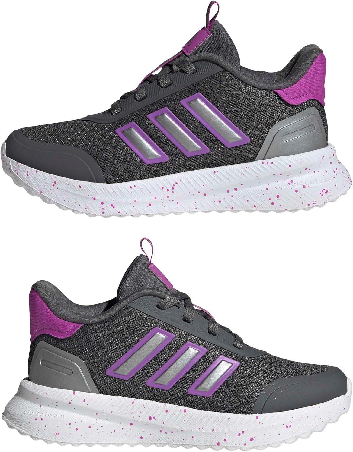 image:imageadidas Kids Girls XPLR Path Metallic Lace Up Sneakers Shoes Casual BlueGreyPurple BurstIron Metallic