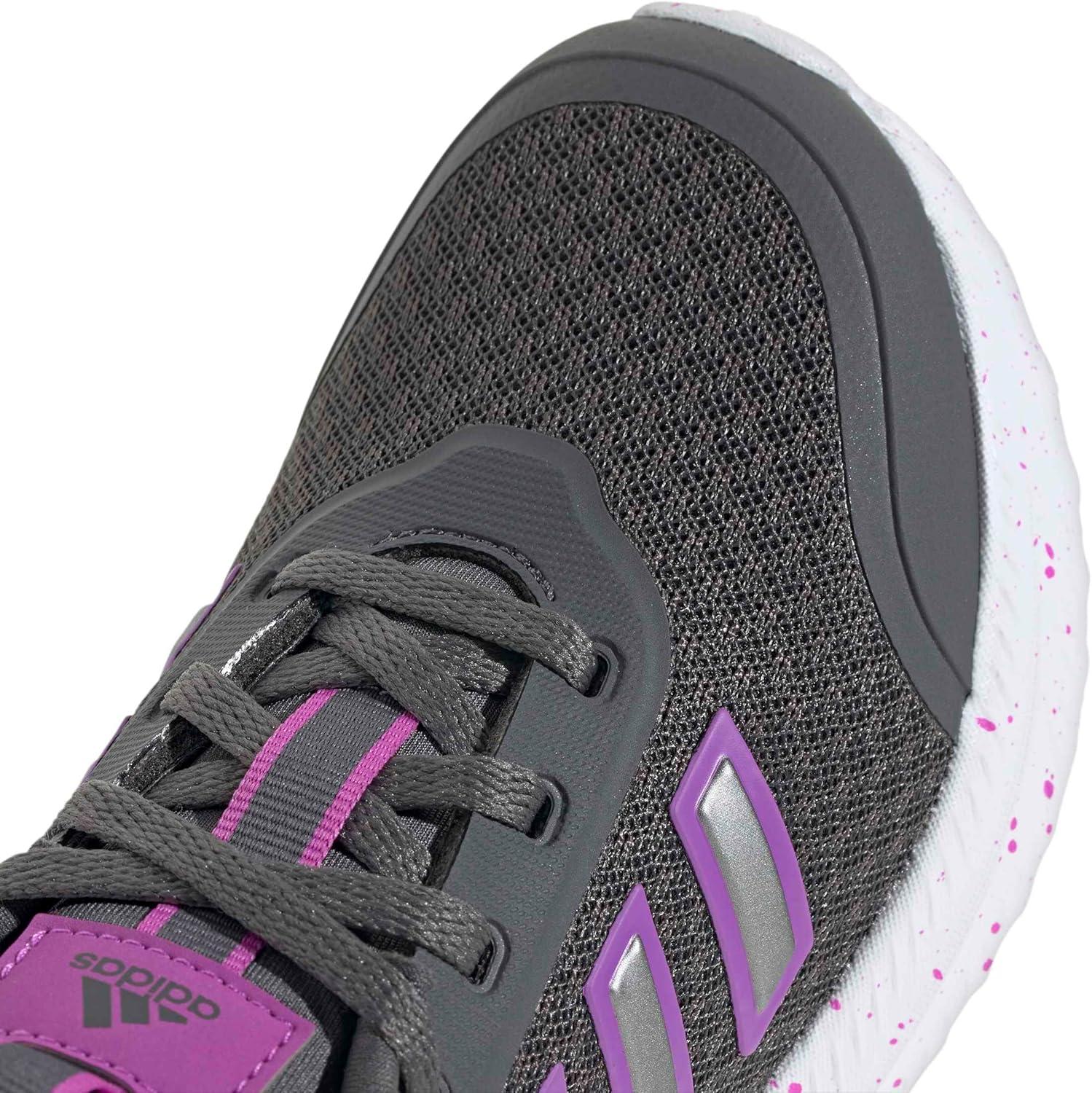 image:imageadidas Kids Girls XPLR Path Metallic Lace Up Sneakers Shoes Casual BlueGreyPurple BurstIron Metallic