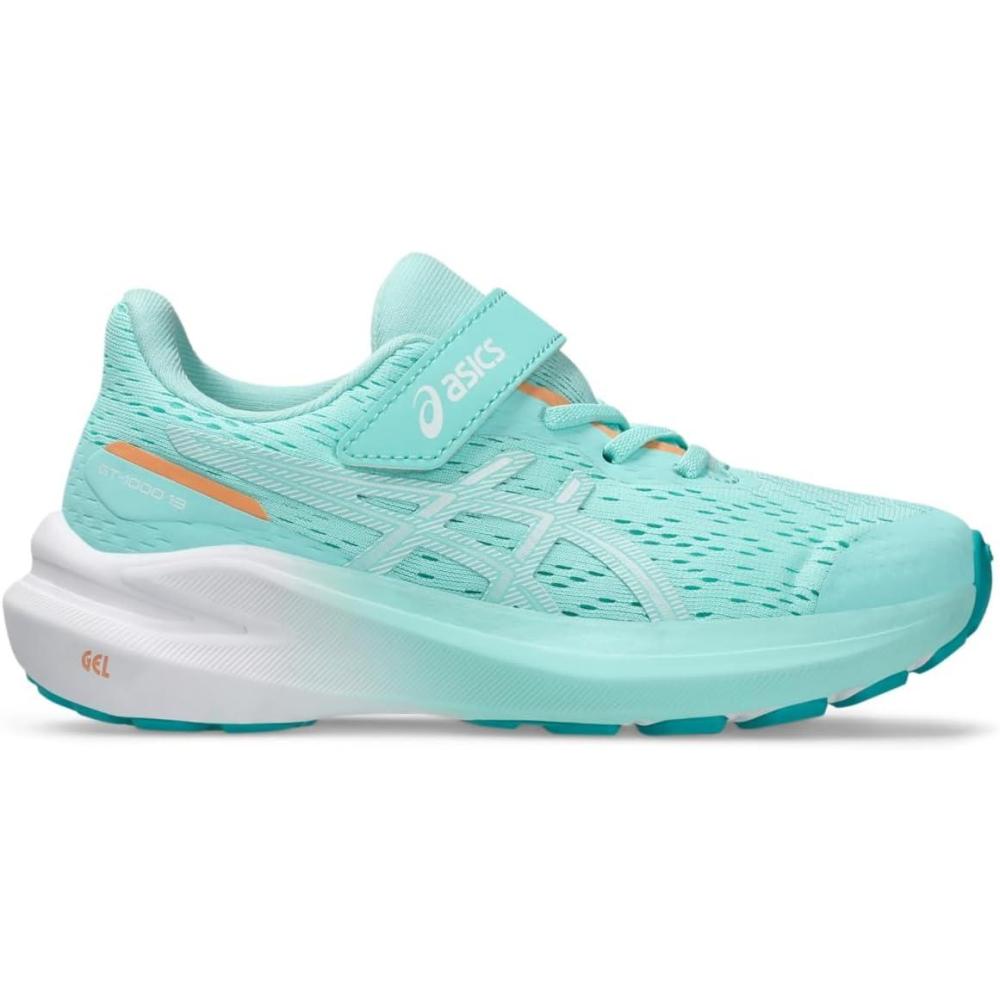 image:imageASICS Kids GT1000 13 Pre School Running ShoesIlluminate MintWhite