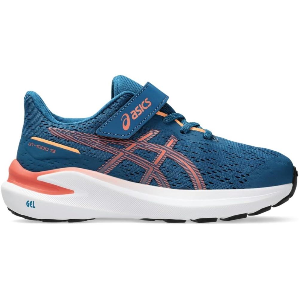 image:imageASICS Kids GT1000 13 Pre School Running ShoesRich NavyDesert Red