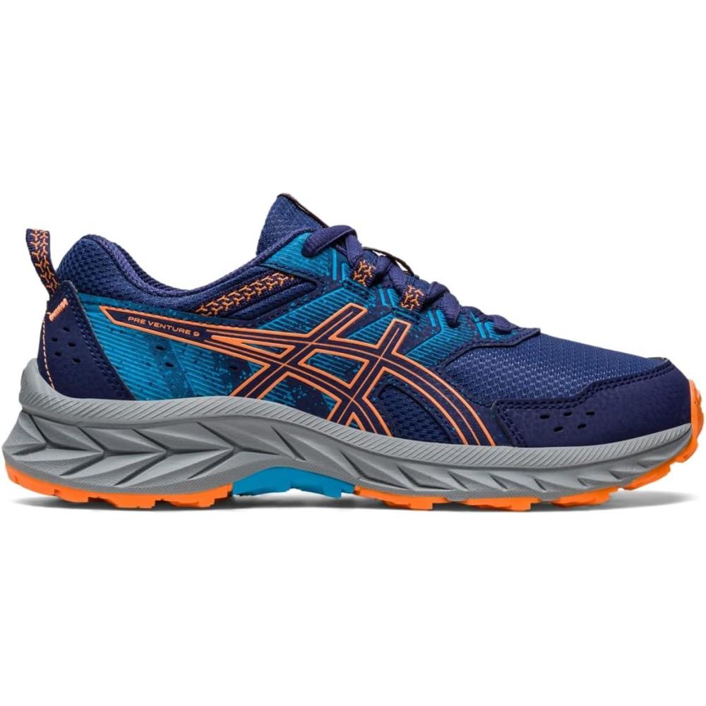 image:imageASICS Kids PRE Venture 9 Grade School Running ShoesIndigo BlueSun Peach