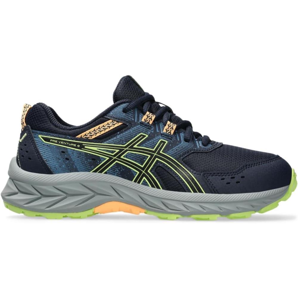 image:imageASICS Kids PRE Venture 9 Grade School Running ShoesMidnightLime Green