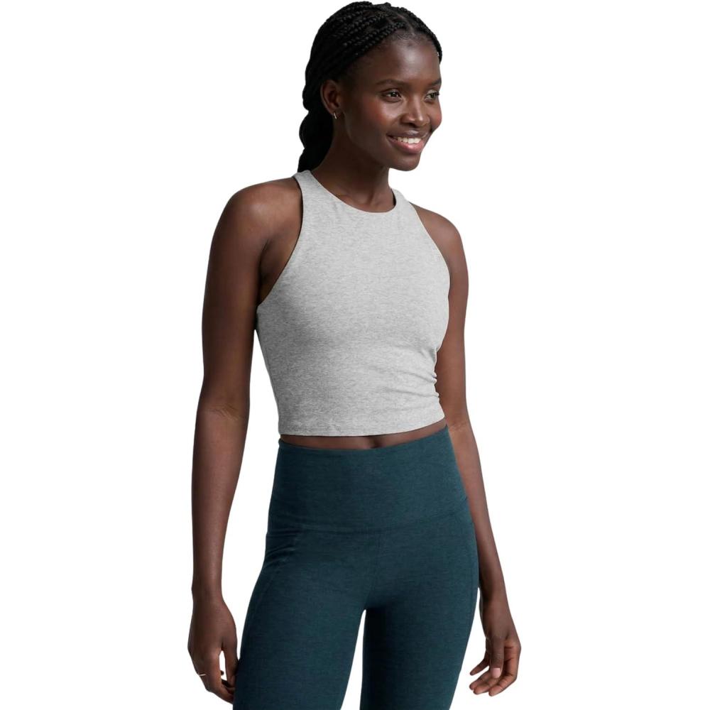 image:imageBeyond Yoga Womens Spacedye Refocus Cropped TankSilver Mist