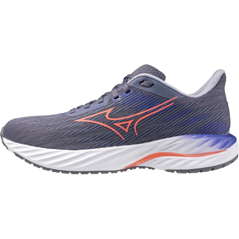 image:imageMizuno Womens Womens Wave Inspire 21 Running ShoeBlue Granitestriking Coral
