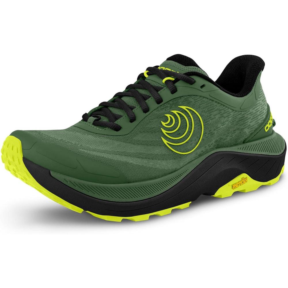 image:imageTopo Athletic Mens Ultraventure 4 Comfortable Cushioned Durable 5MM Drop Trail Running Shoes Athletic Shoes for Trail RunningGreenBlack