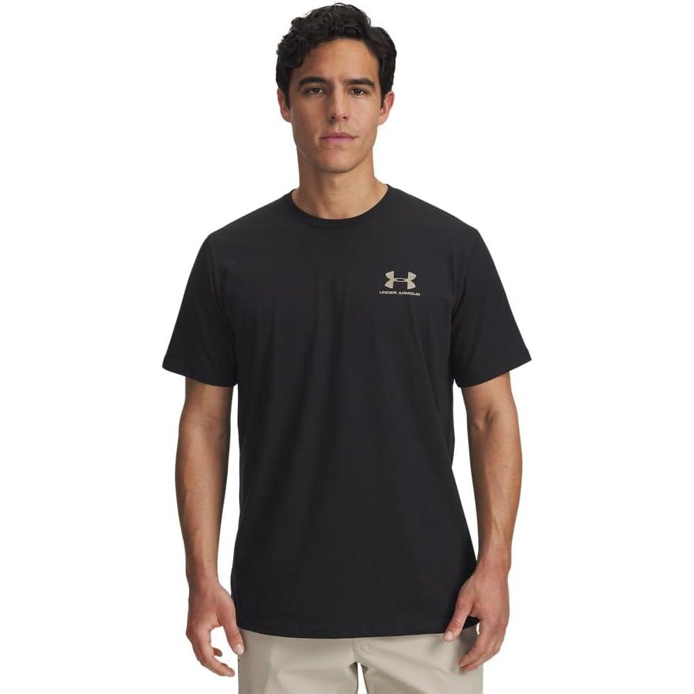 image:imageUnder Armour Mens Sportstyle Left Chest ShortSleeve TShirt003 Black City Khaki