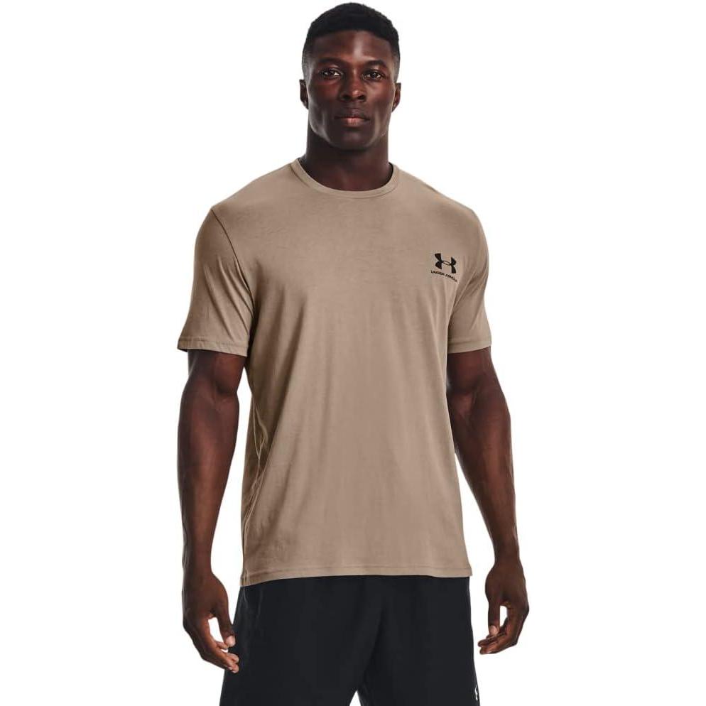 image:imageUnder Armour Mens Sportstyle Left Chest ShortSleeve TShirt236 Sahara Black Black