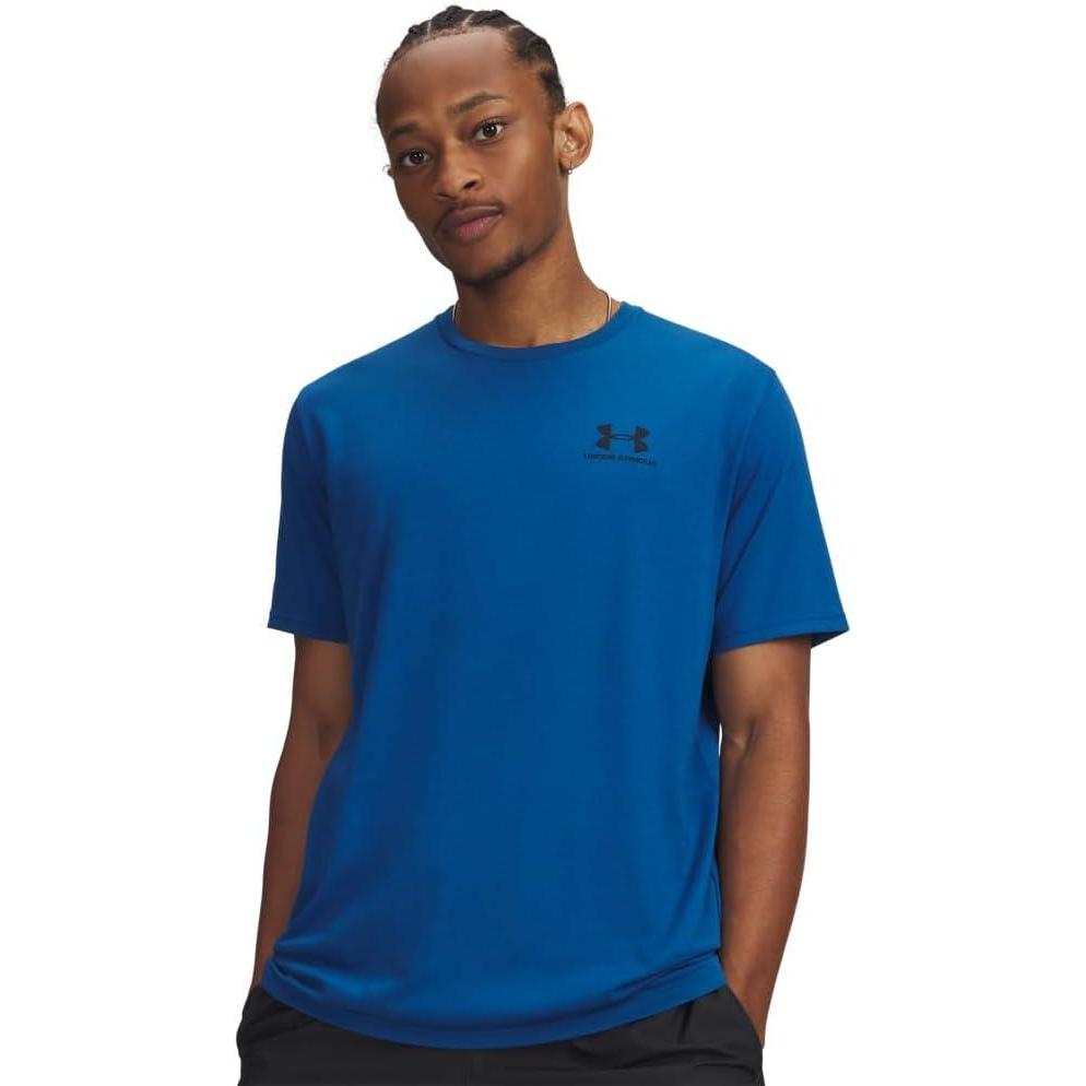 image:imageUnder Armour Mens Sportstyle Left Chest ShortSleeve TShirt426 Varsity Blue Black