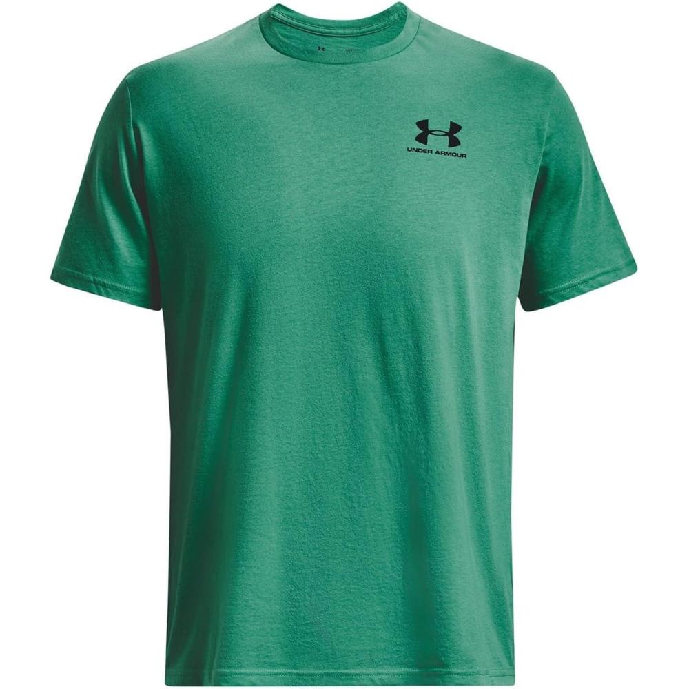 image:imageUnder Armour Mens Sportstyle Left Chest ShortSleeve TShirt509 Birdie Green Black Black