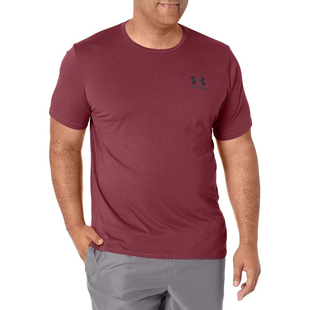 image:imageUnder Armour Mens Sportstyle Left Chest ShortSleeve TShirtBlur 652Black