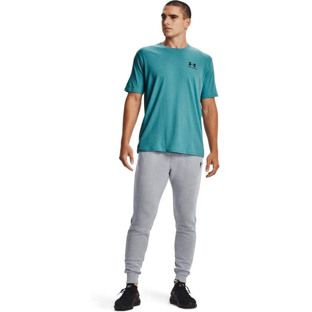 image:imageUnder Armour Mens Sportstyle Left Chest ShortSleeve TShirtCosmos 476Black