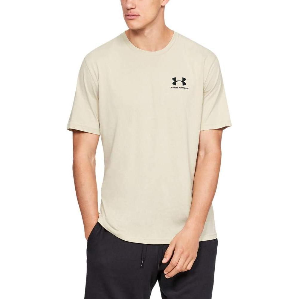 image:imageUnder Armour Mens Sportstyle Left Chest ShortSleeve TShirtKhaki Base 289Black