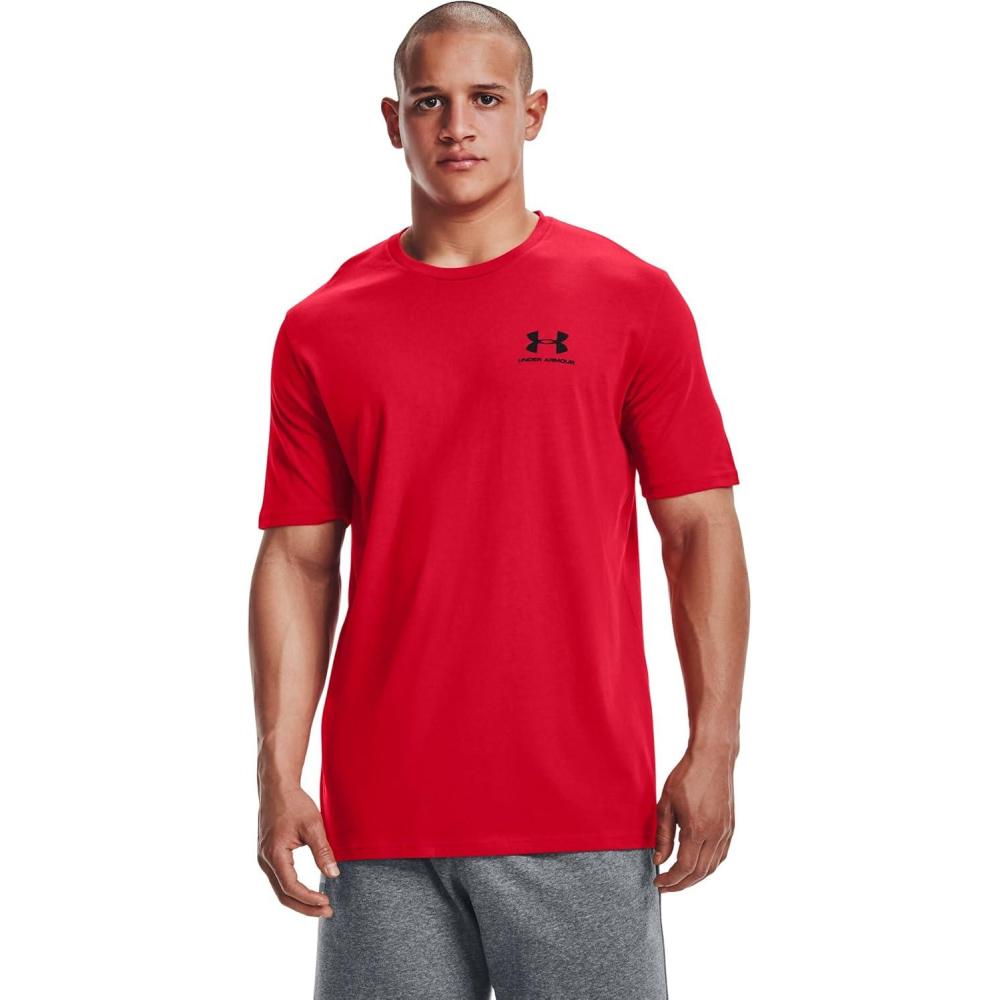 image:imageUnder Armour Mens Sportstyle Left Chest ShortSleeve TShirtRed