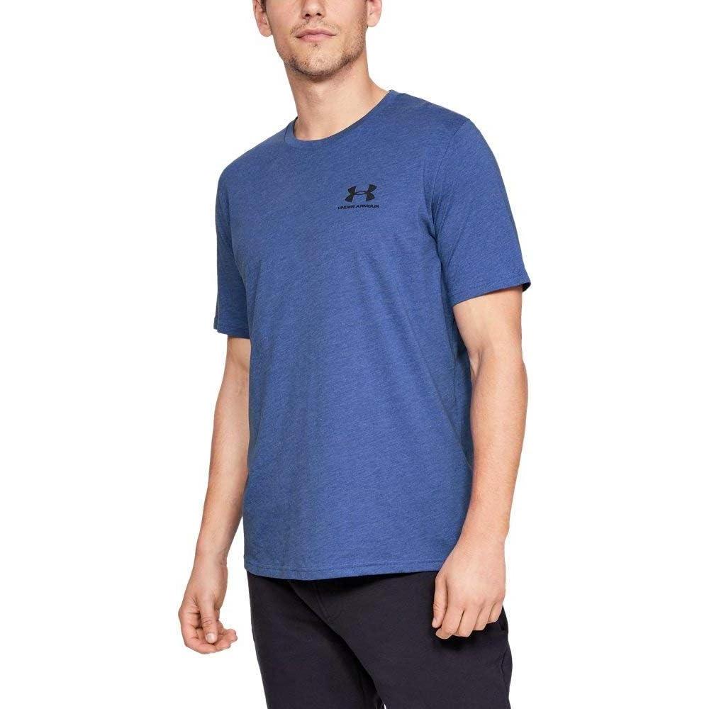 image:imageUnder Armour Mens Sportstyle Left Chest ShortSleeve TShirtRoyal Medium Heather