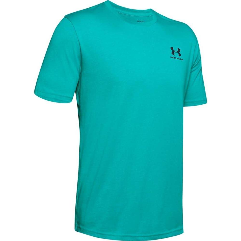 image:imageUnder Armour Mens Sportstyle Left Chest ShortSleeve TShirtTeal Rush