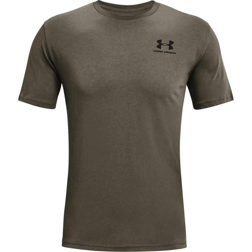 image:imageUnder Armour Mens Sportstyle Left Chest ShortSleeve TShirtVictory Green 369Black