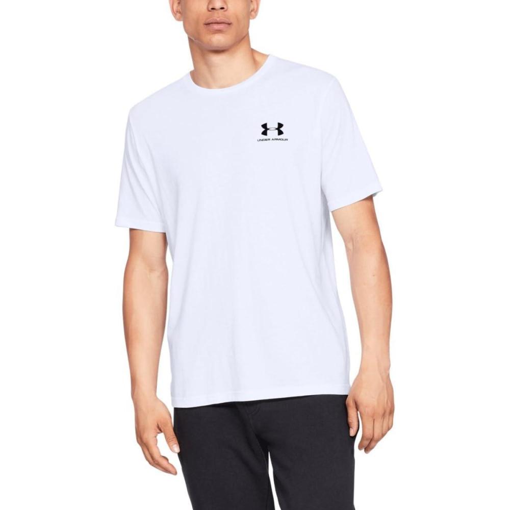 image:imageUnder Armour Mens Sportstyle Left Chest ShortSleeve TShirtWhite