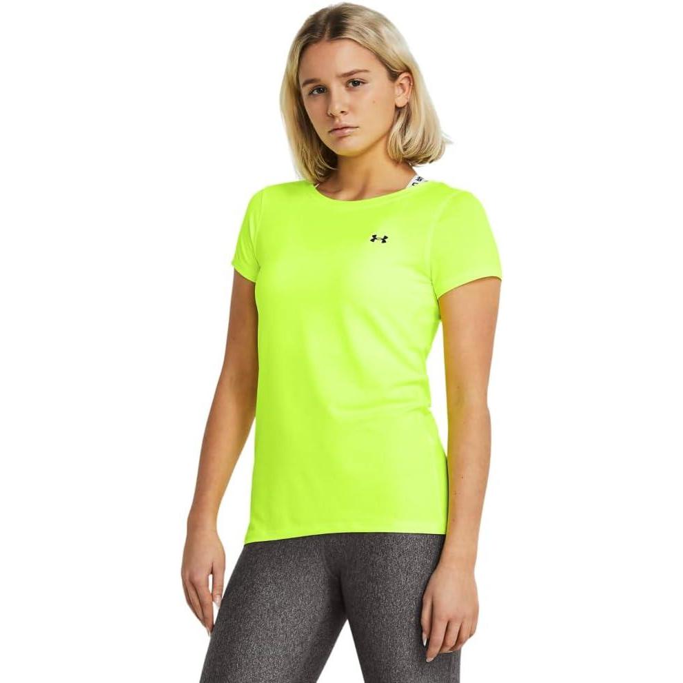 image:imageUnder Armour Womens Heatgear Armour Leggings731 Highvis Yellow Black