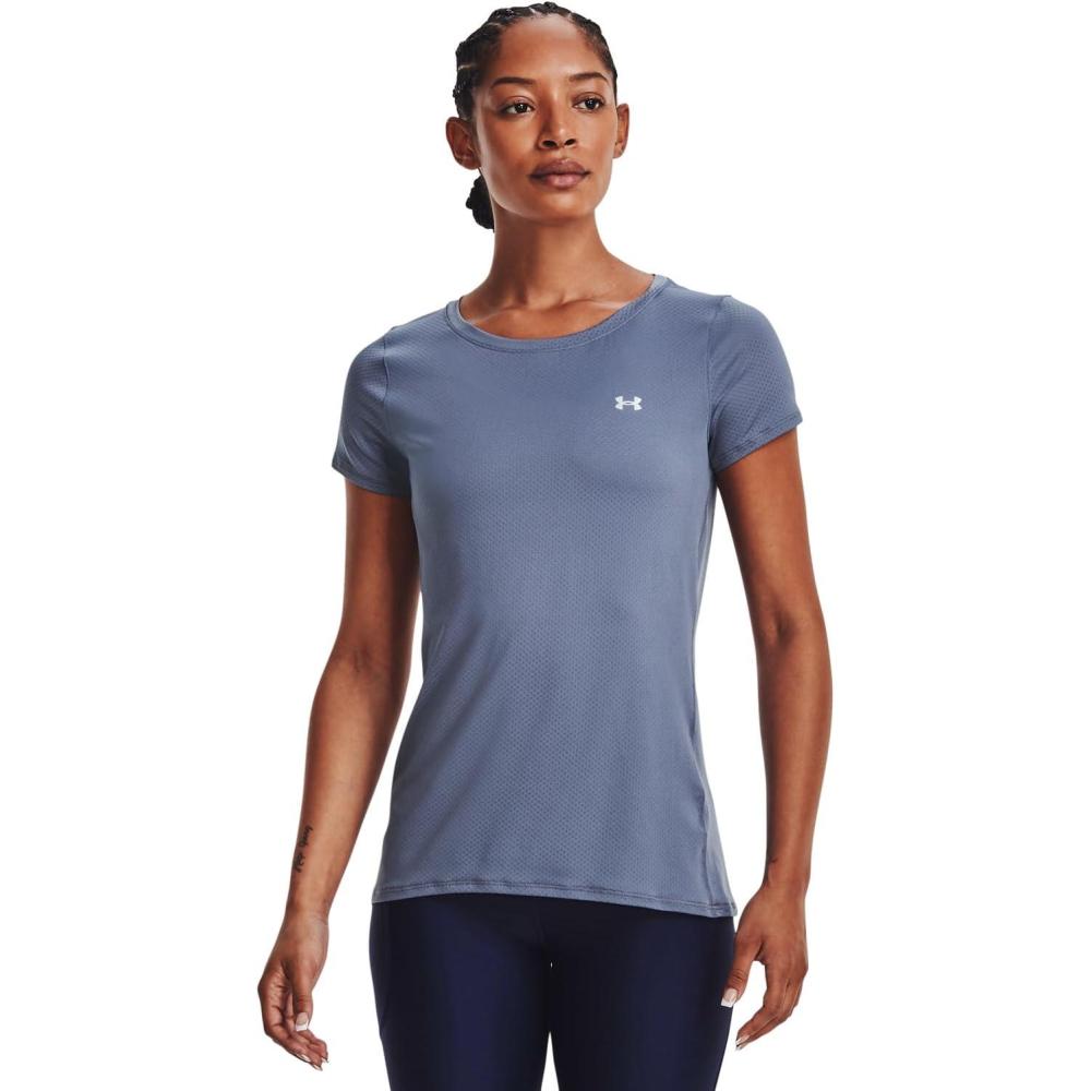 image:imageUnder Armour Womens Heatgear Armour Leggings767 Aurora Purple Metallic Silver
