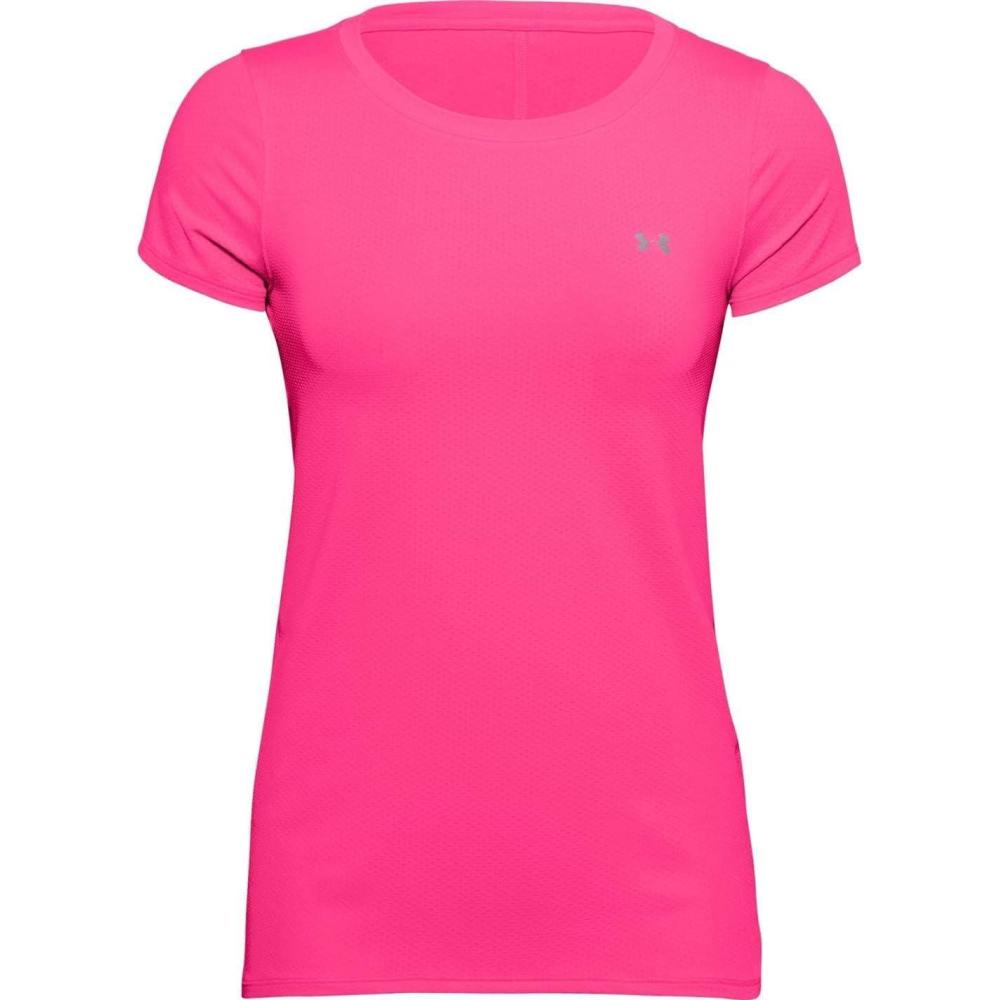 image:imageUnder Armour Womens Heatgear Armour LeggingsCerise 653Metallic Silver