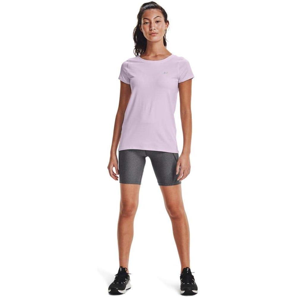 image:imageUnder Armour Womens Heatgear Armour LeggingsCrystal Lilac 570Metallic Silver