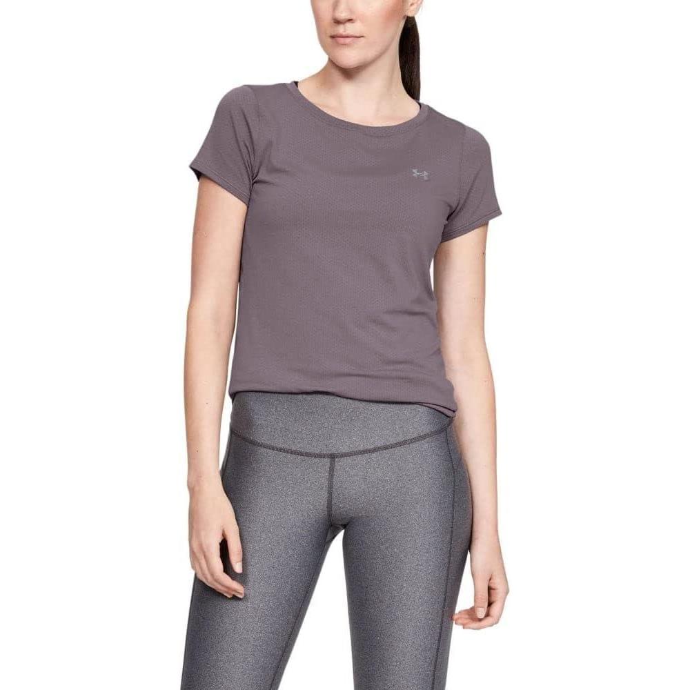 image:imageUnder Armour Womens Heatgear Armour LeggingsFlint 033Metallic Silver