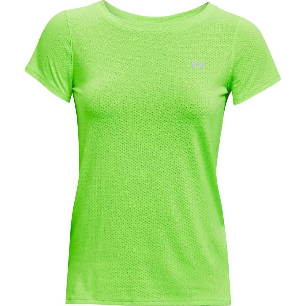 image:imageUnder Armour Womens Heatgear Armour LeggingsHyper Green 389Metallic Silver