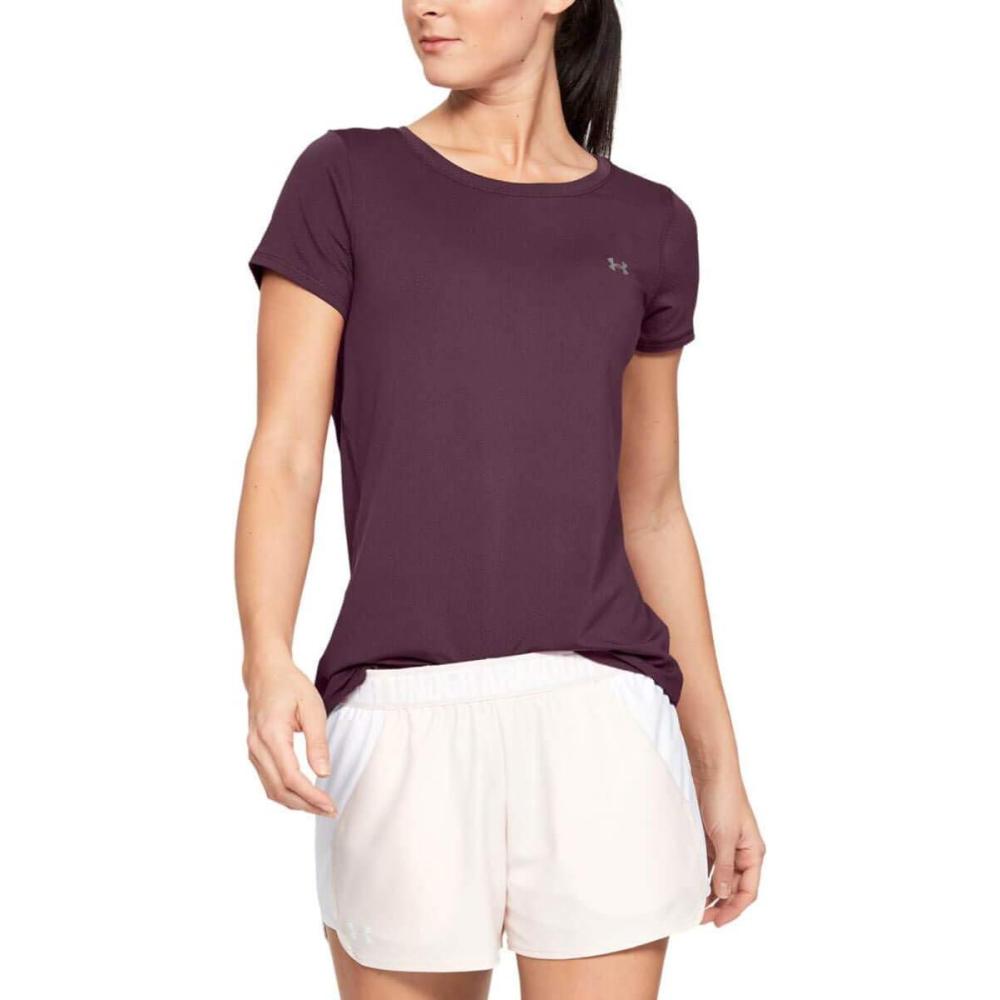image:imageUnder Armour Womens Heatgear Armour LeggingsLevel Purple 569Metallic Silver