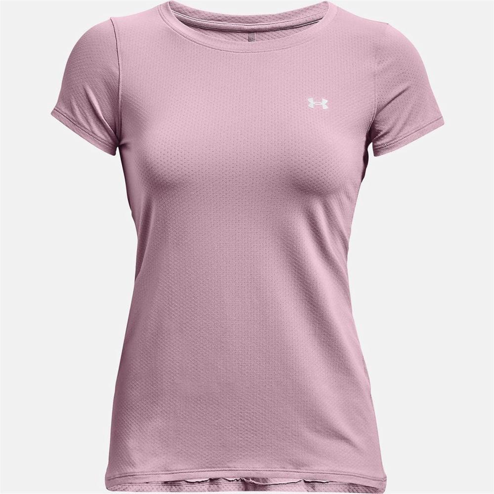 image:imageUnder Armour Womens Heatgear Armour LeggingsMauve Pink 698Metallic Silver