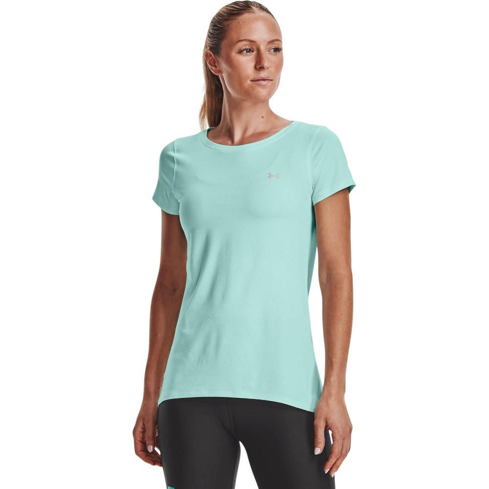 image:imageUnder Armour Womens Heatgear Armour LeggingsSea Mist 936Metallic Silver