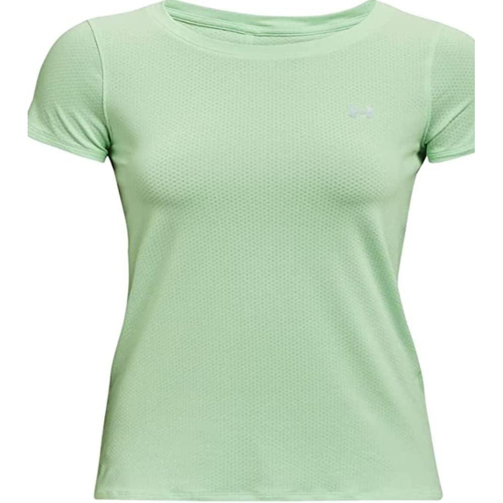 image:imageUnder Armour Womens Heatgear Armour LeggingsToddy Green 370Metallic Silver