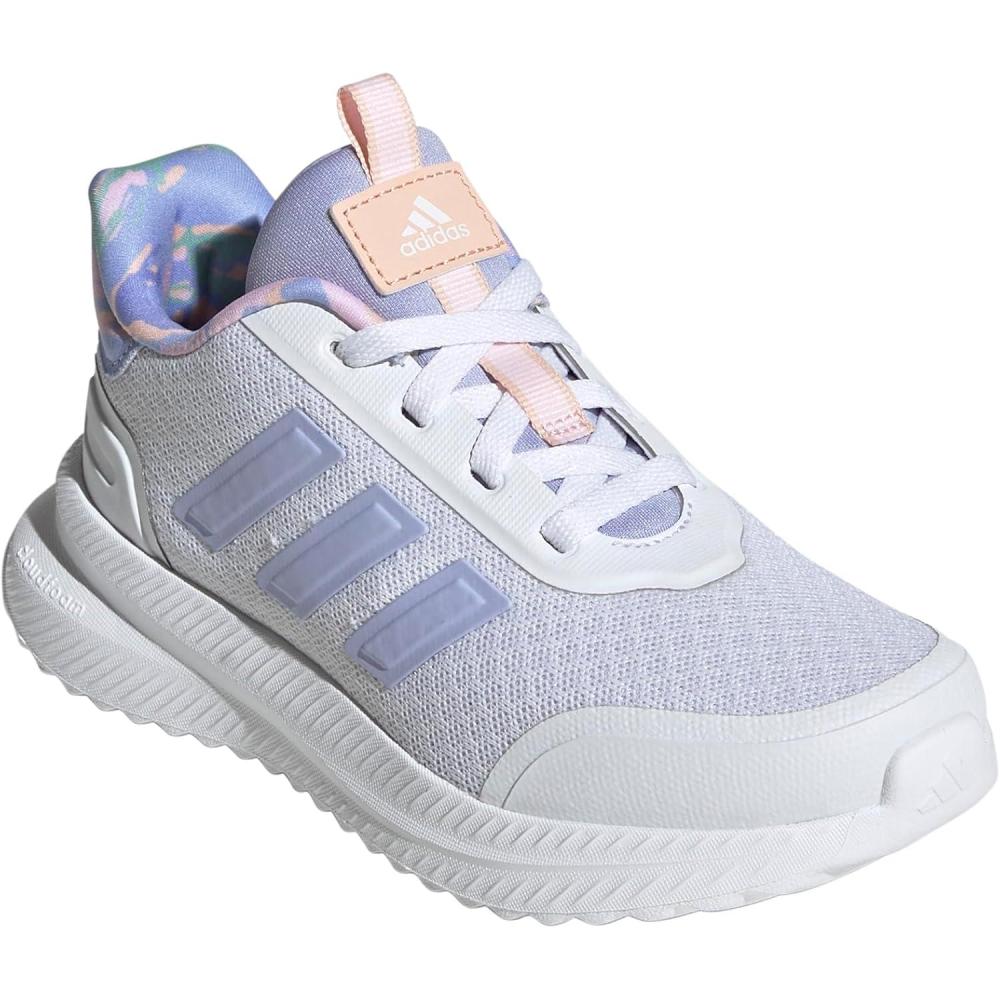 image:imageadidas Kids Girls XPLR Path Metallic Lace Up Sneakers Shoes Casual BlueWhiteViolet ToneClear Pink