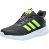 adidas Kids Girls X_PLR Path Metallic Lace Up Sneakers Shoes Casual – Blue(Carbon/Lucid Lemon/White)