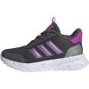 adidas Kids Girls X_PLR Path Metallic Lace Up Sneakers Shoes Casual – Blue(Grey/Purple Burst/Iron Metallic)
