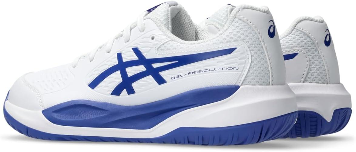image:imageASICS Kids GelResolution X Grade School Tennis ShoesWhiteDark Cobalt