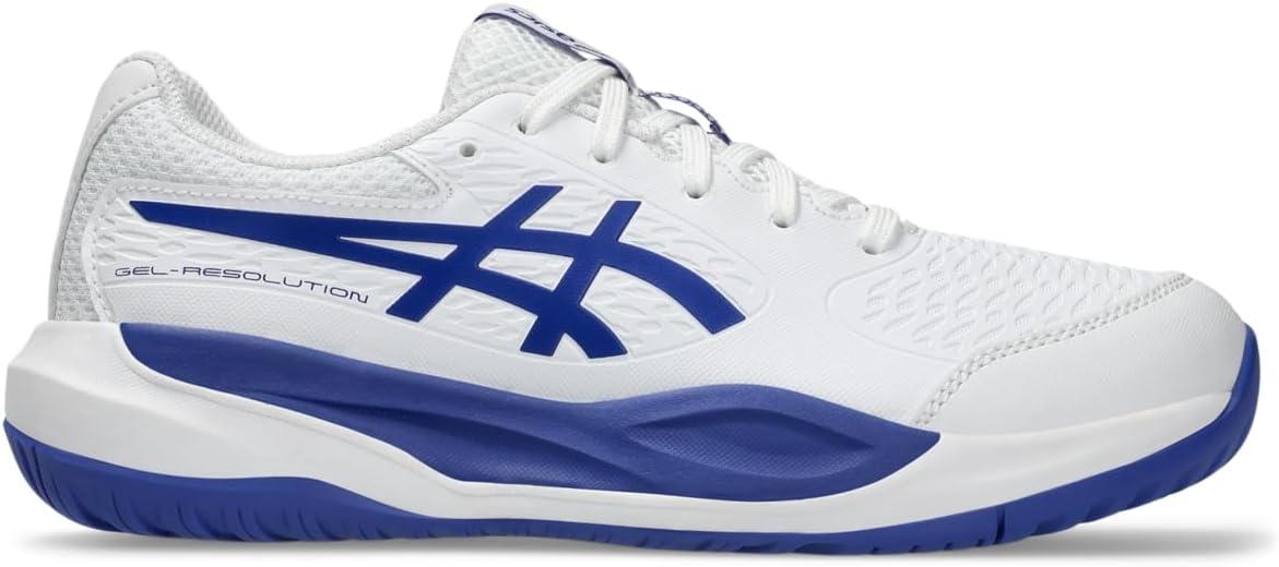 image:imageASICS Kids GelResolution X Grade School Tennis ShoesWhiteDark Cobalt