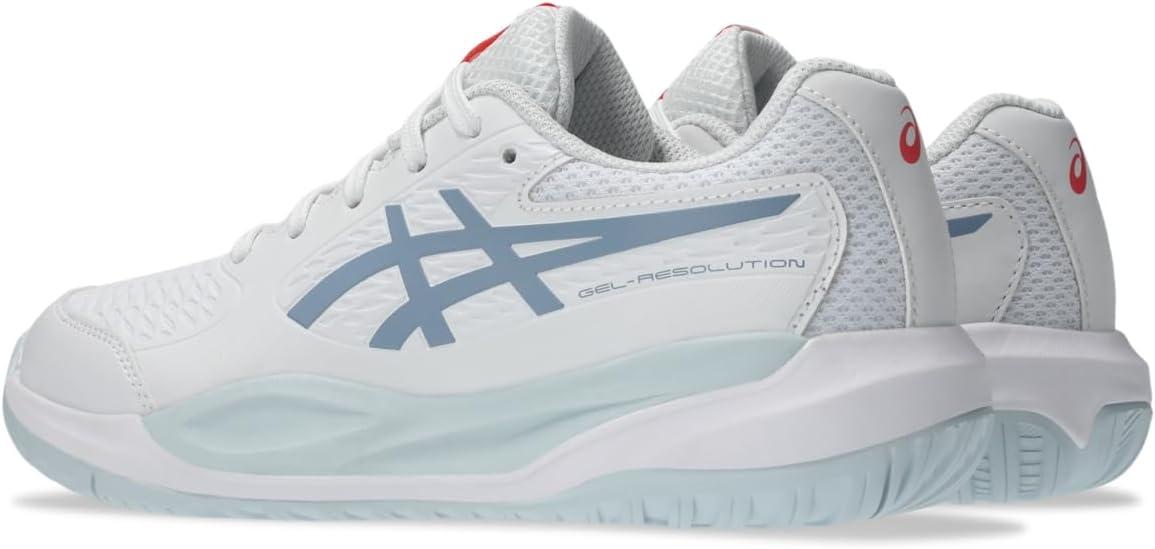 image:imageASICS Kids GelResolution X Grade School Tennis ShoesWhiteGrey Blue