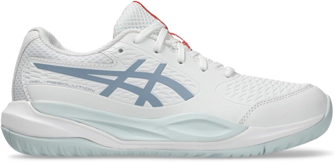 image:imageASICS Kids GelResolution X Grade School Tennis ShoesWhiteGrey Blue